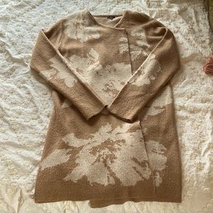 Hannah beige cozy cardigan sweater